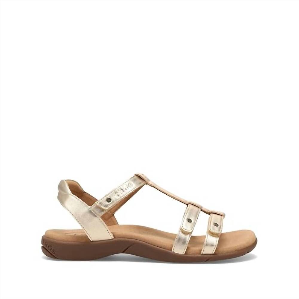 NEW TAOS women's trophy 2 strappy sandals in gold